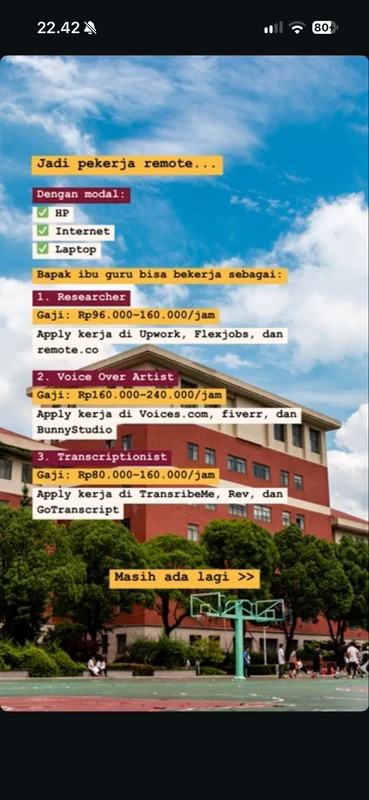 Second story: 3 remote jobs